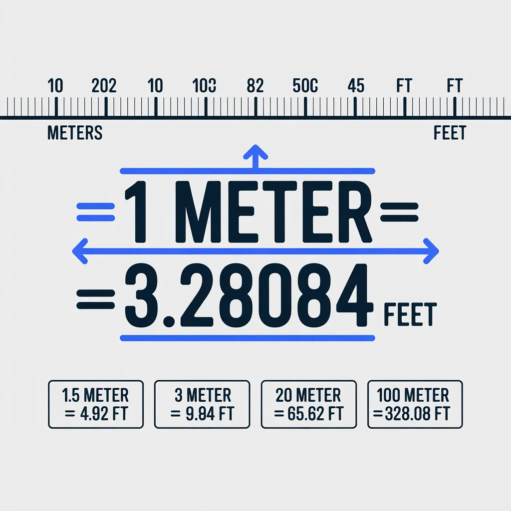 Meter To Feet Converter - m to ft conversion